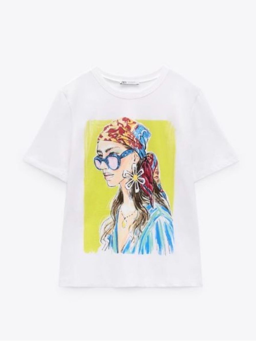 Zara Women's Graphic Illustration T-Shirt